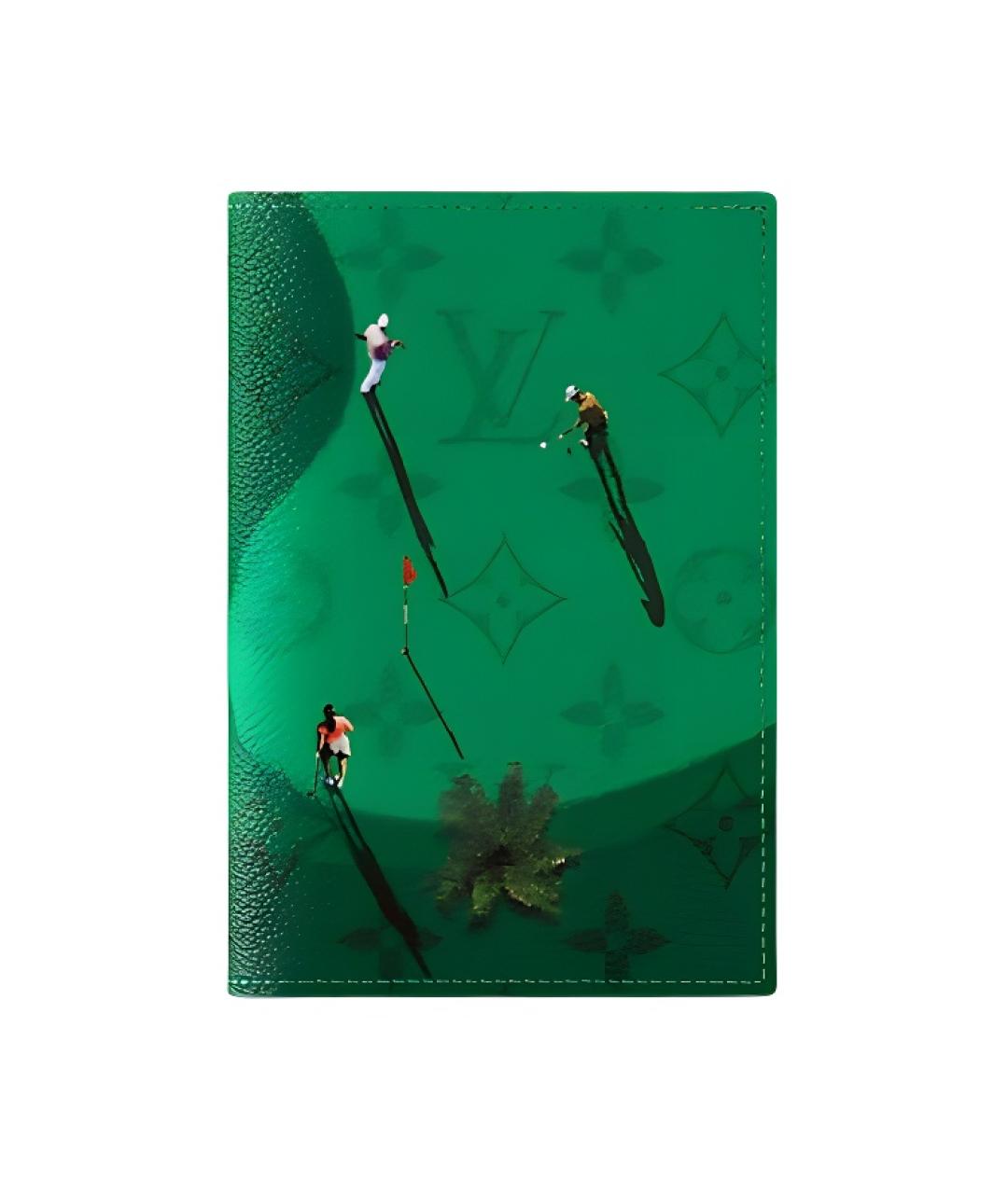 LOUIS VUITTON Зеленая папка для документов, фото 1