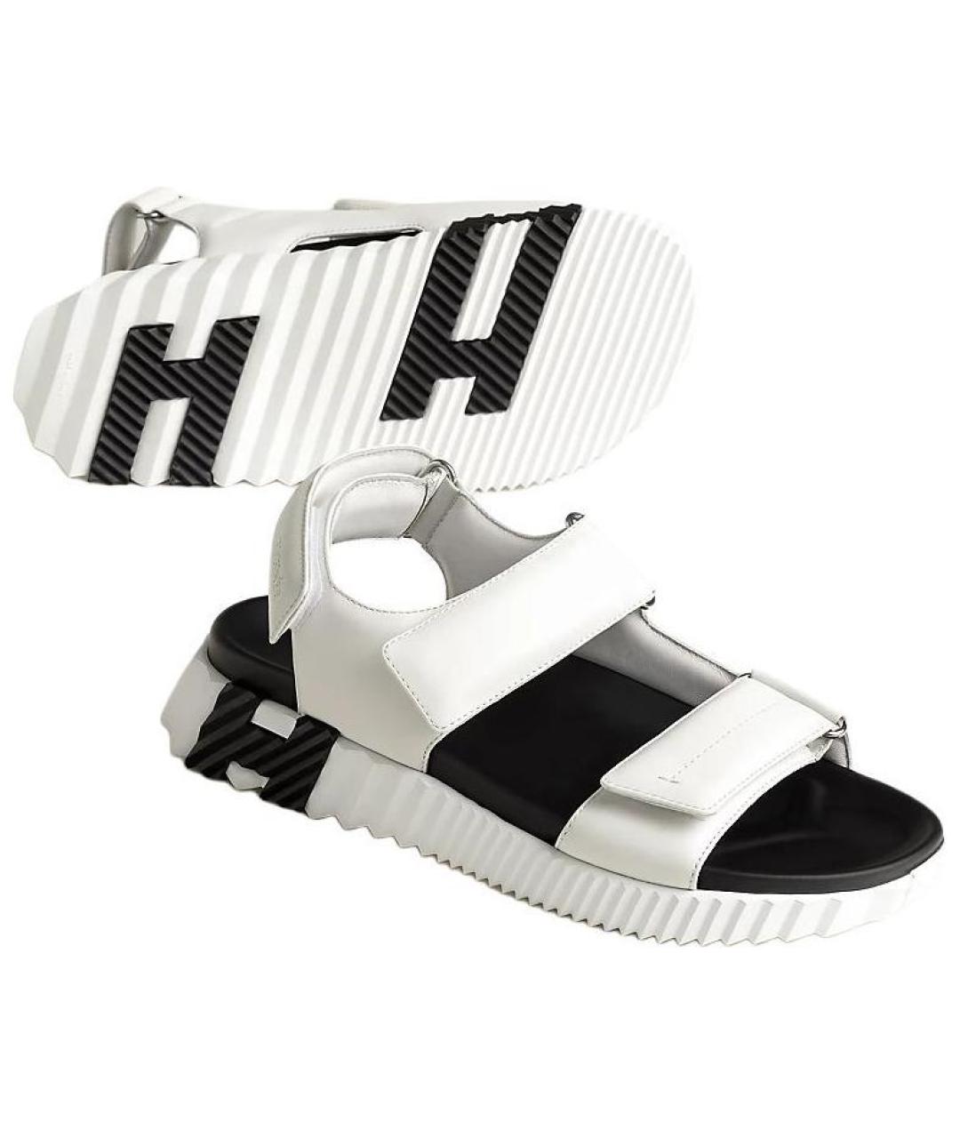 HERMES Кожаные сандалии, фото 3