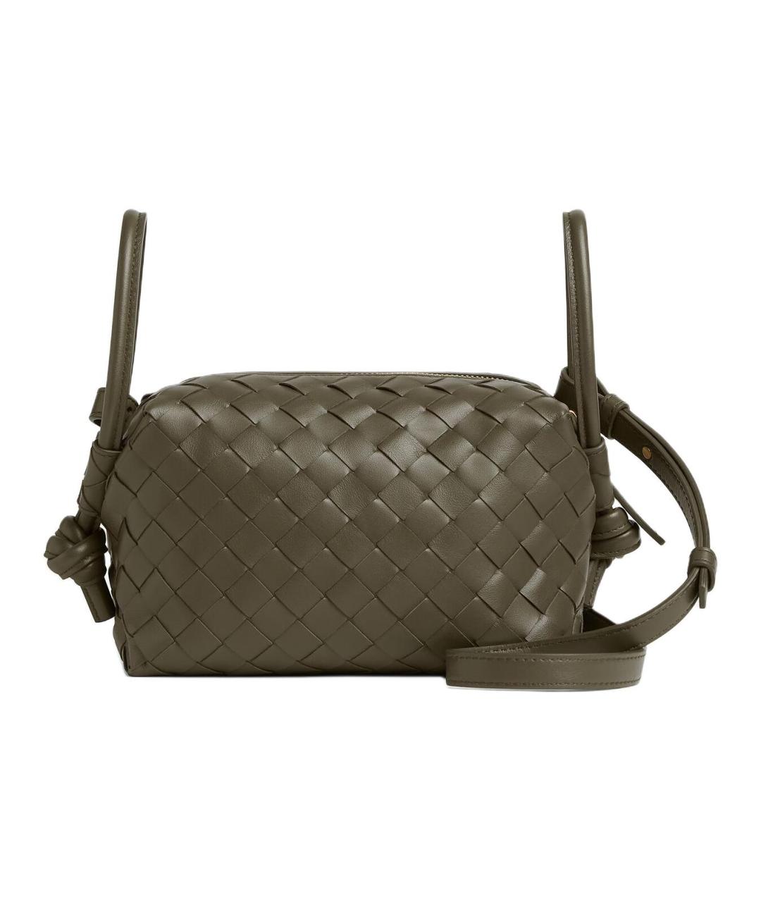 BOTTEGA VENETA Коричневая кожаная сумка через плечо, фото 3