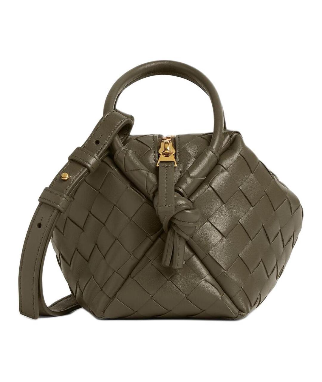 BOTTEGA VENETA Коричневая кожаная сумка через плечо, фото 2