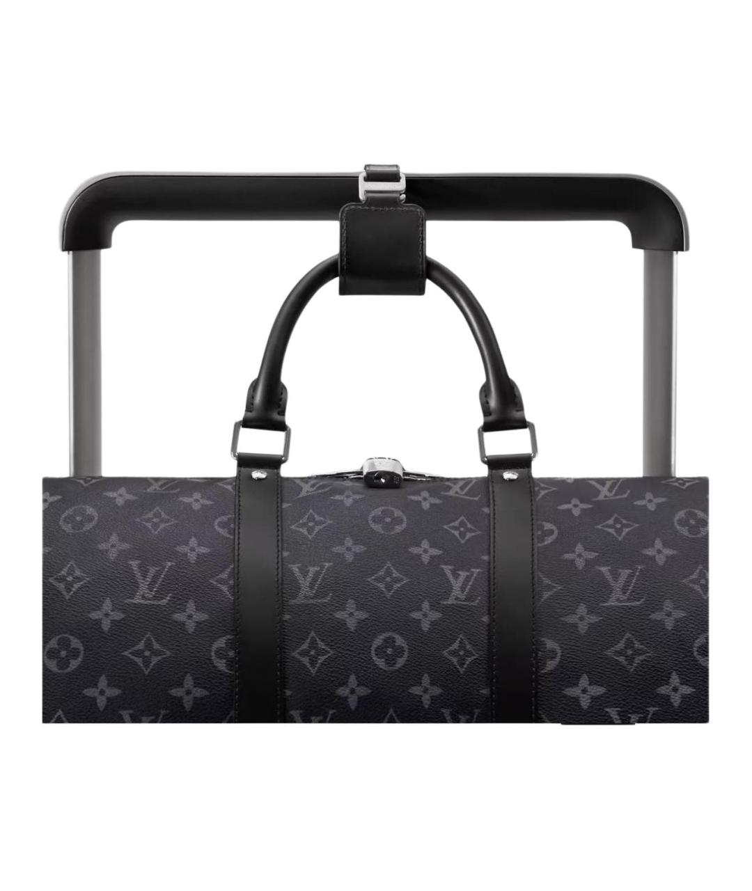 LOUIS VUITTON Черный чемодан, фото 7