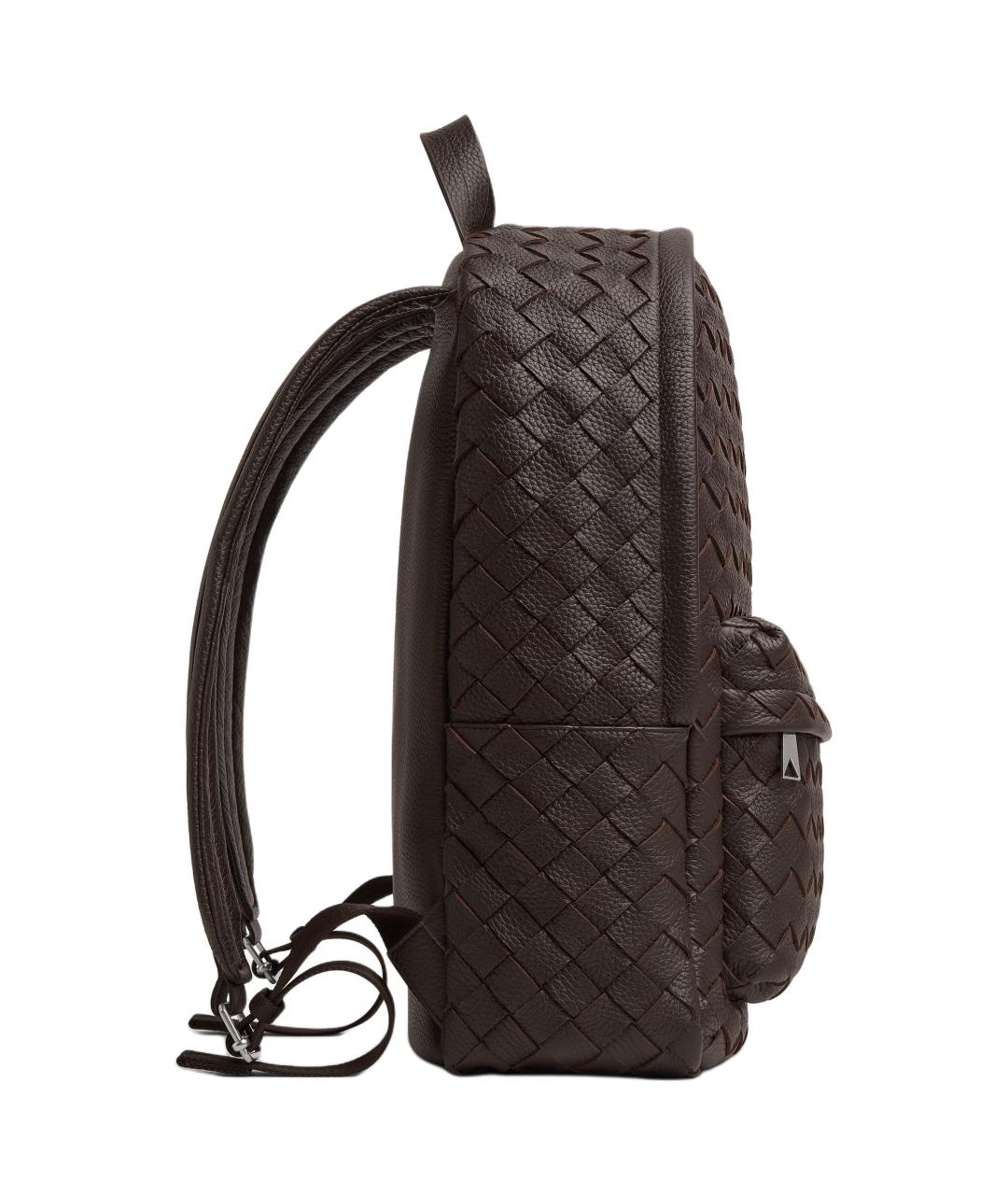BOTTEGA VENETA Коричневый кожаный рюкзак, фото 2