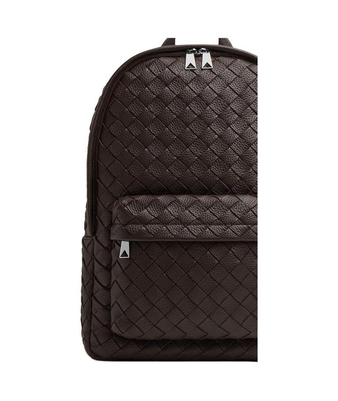 BOTTEGA VENETA Коричневый кожаный рюкзак, фото 5