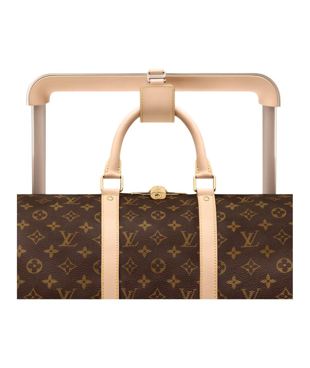 LOUIS VUITTON Коричневый чемодан, фото 7