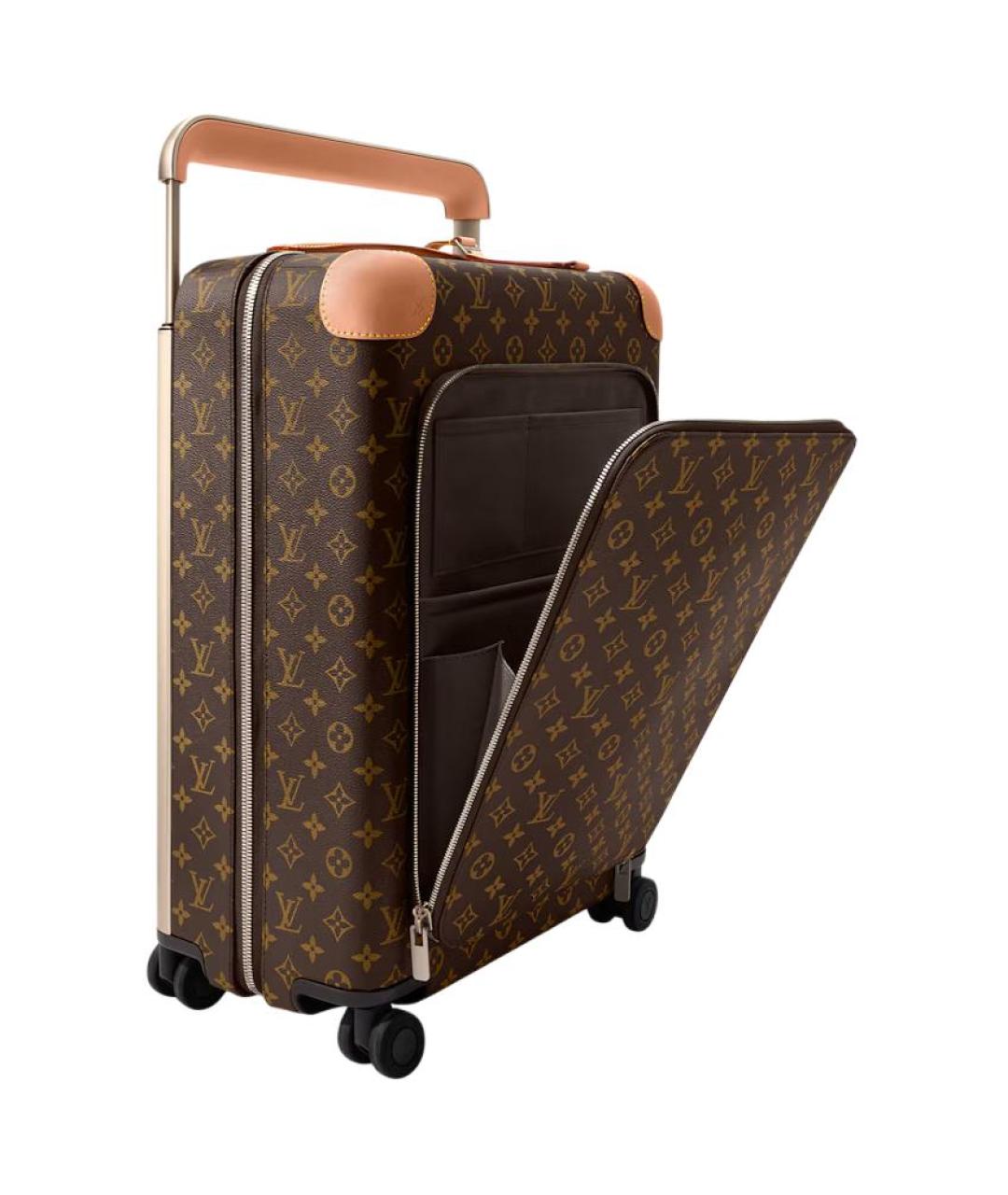 LOUIS VUITTON Коричневый чемодан, фото 6