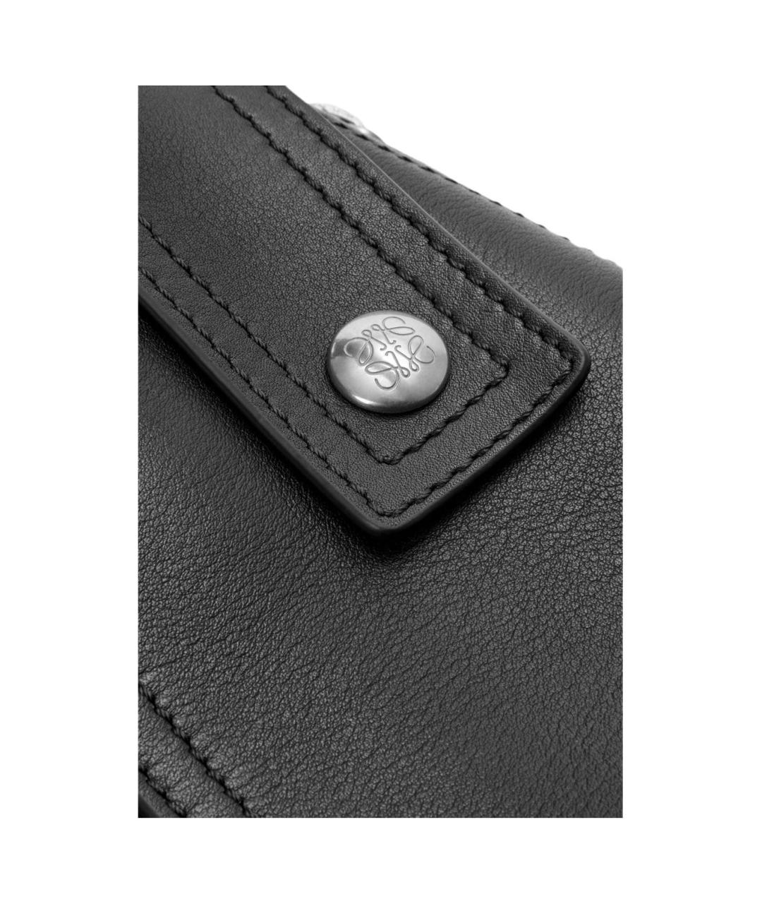 LOEWE Черная кожаная сумка через плечо, фото 9