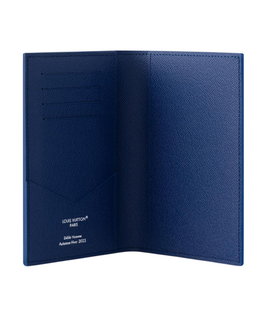 LOUIS VUITTON Синяя кожаная папка для документов, фото 3