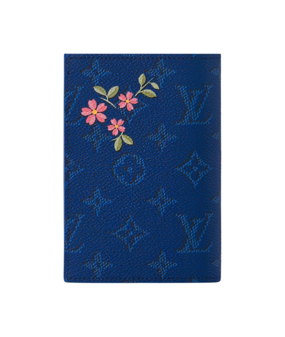 LOUIS VUITTON Синяя кожаная папка для документов, фото 2