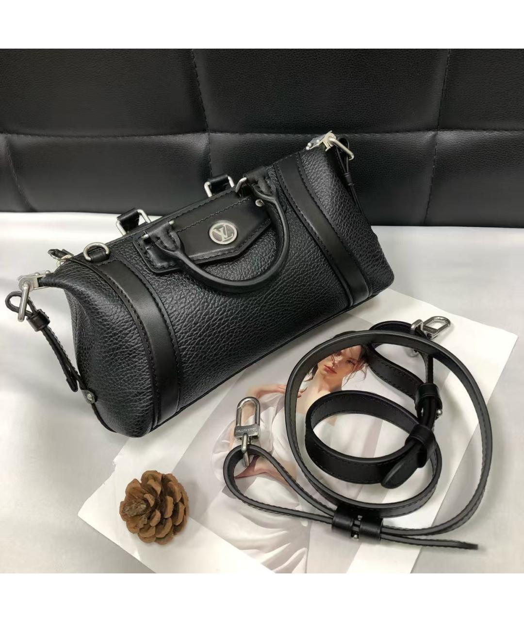LOUIS VUITTON Черная сумка с короткими ручками, фото 7