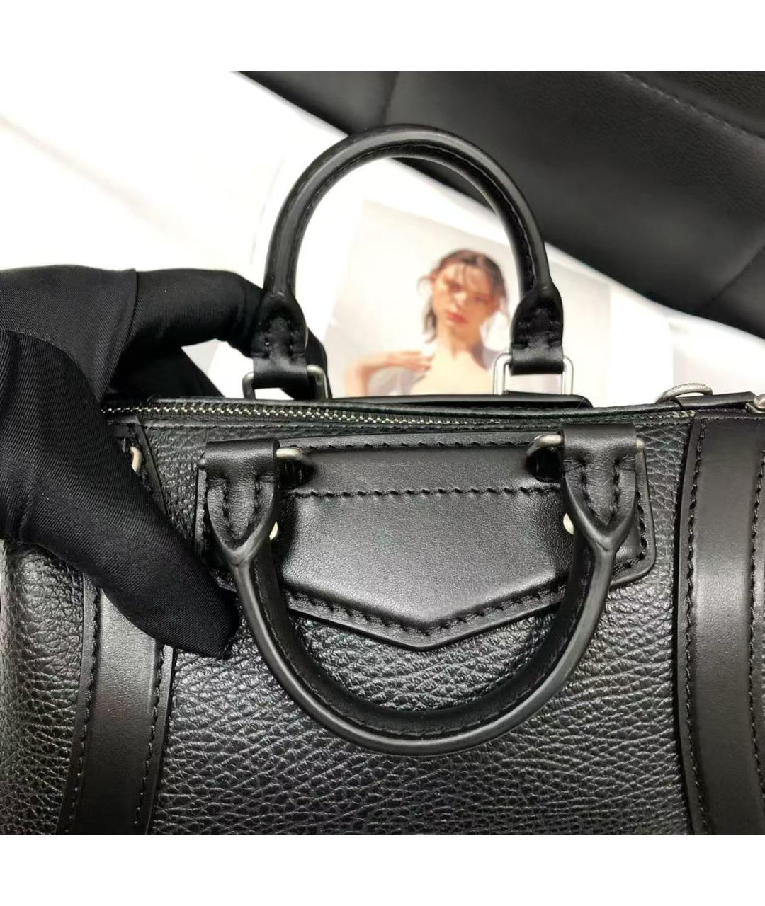LOUIS VUITTON Черная сумка с короткими ручками, фото 4