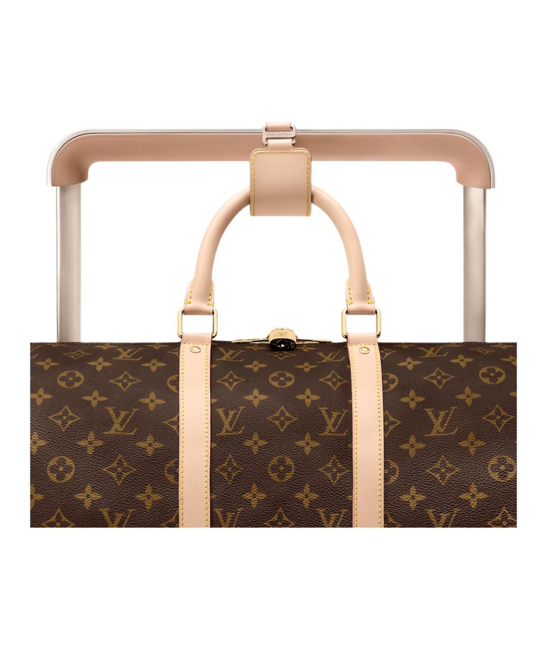 LOUIS VUITTON Коричневый чемодан, фото 4
