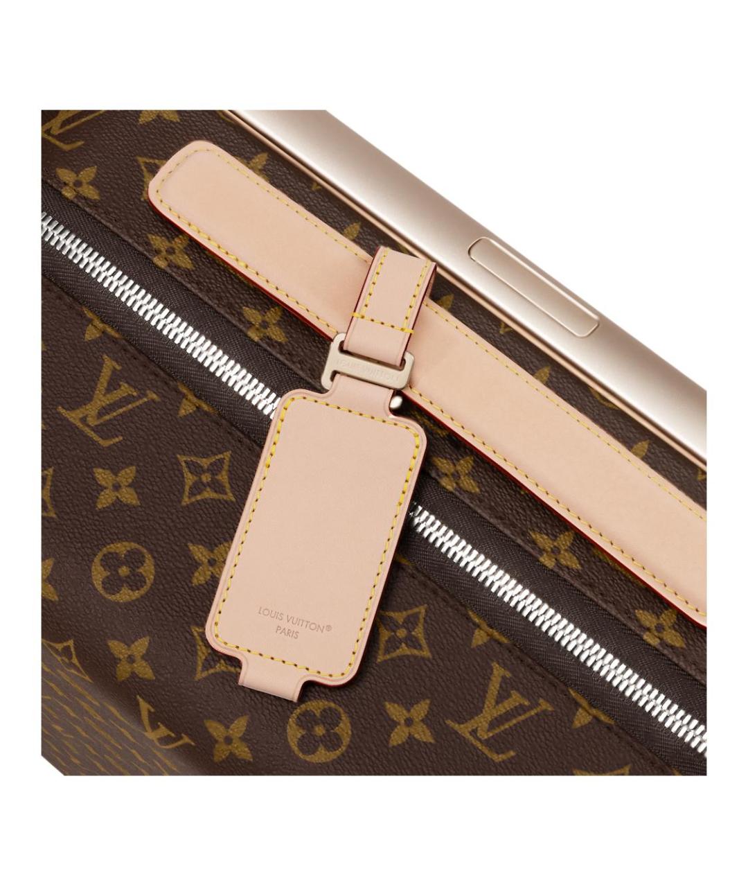 LOUIS VUITTON Коричневый чемодан, фото 3