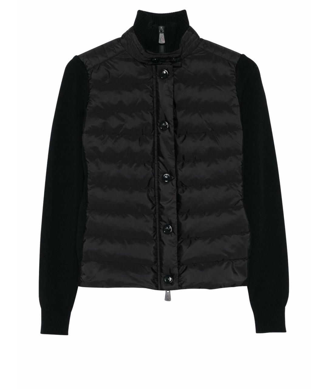 MONCLER GRENOBLE Черный шерстяной кардиган, фото 1
