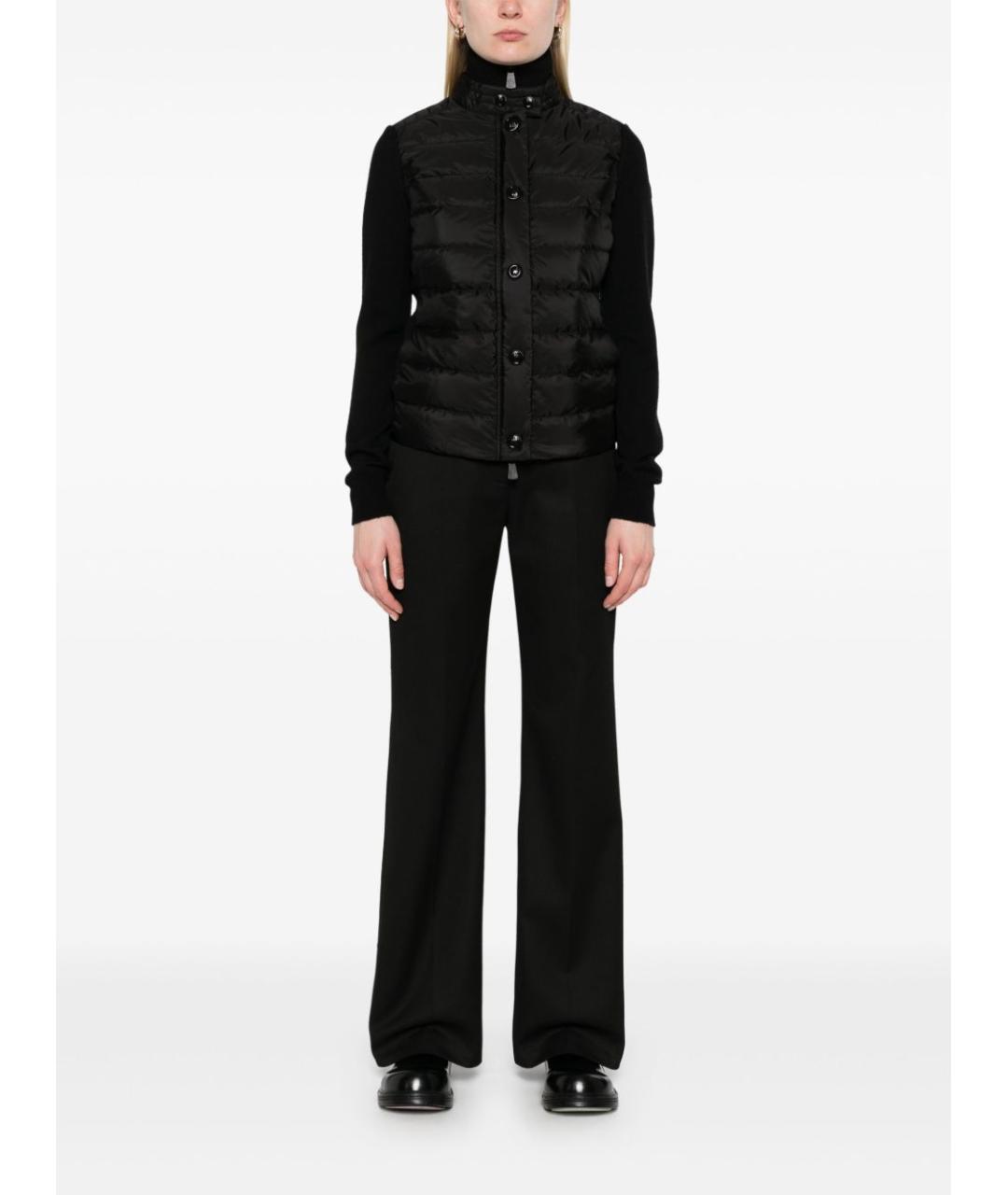 MONCLER GRENOBLE Черный шерстяной кардиган, фото 5