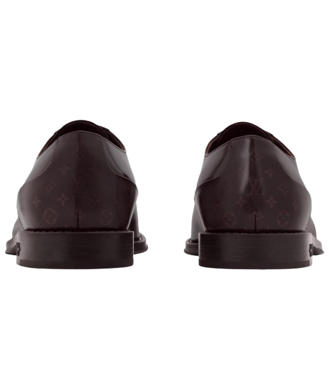 LOUIS VUITTON Коричневые кожаные туфли, фото 5