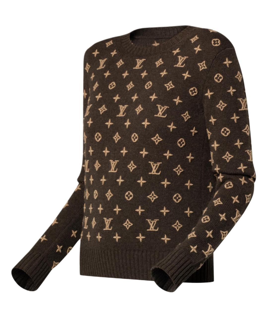 LOUIS VUITTON Коричневый джемпер / свитер, фото 3