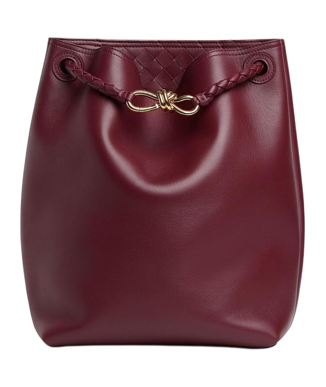 BOTTEGA VENETA Красная кожаная сумка через плечо, фото 5