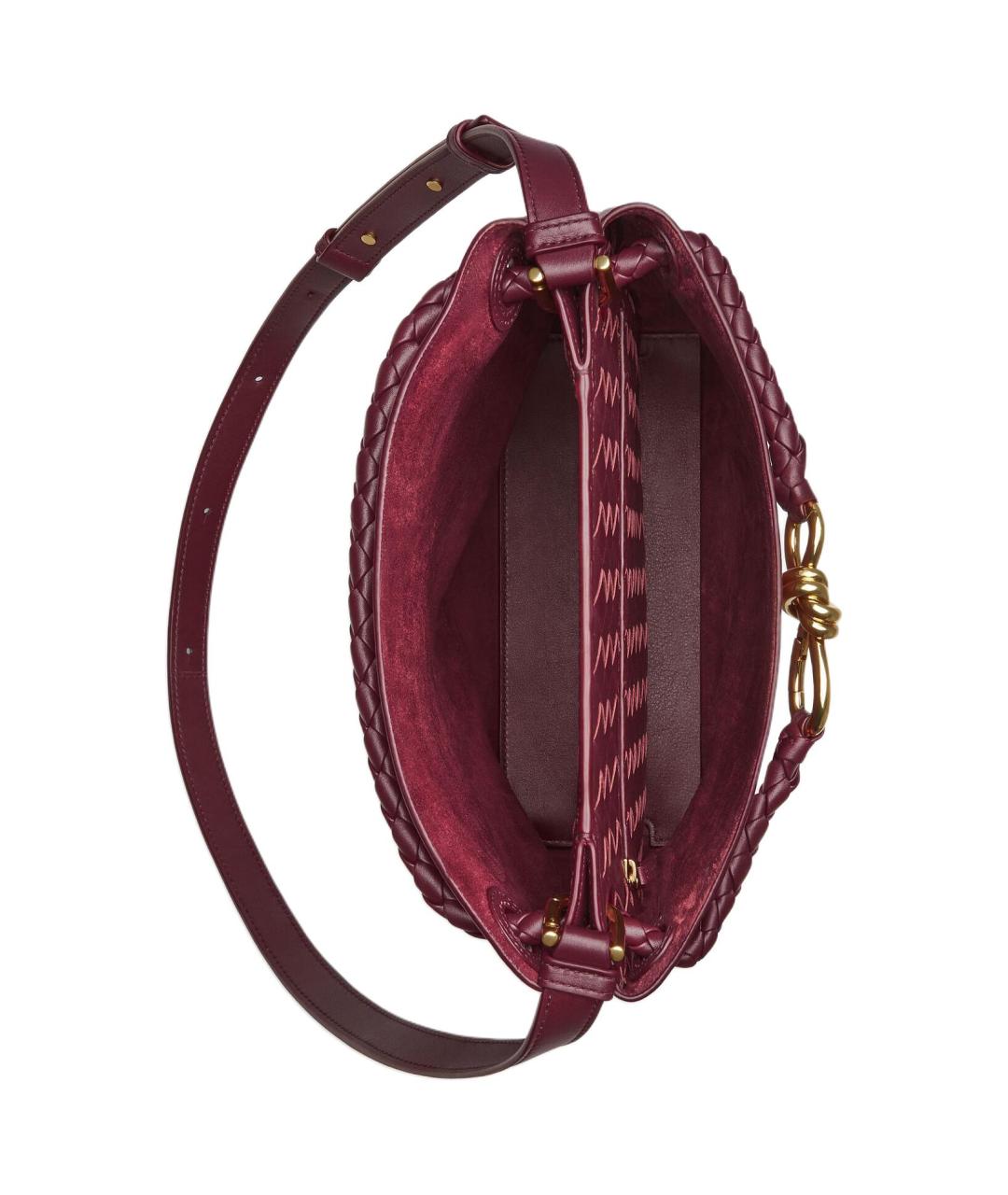 BOTTEGA VENETA Красная кожаная сумка через плечо, фото 2