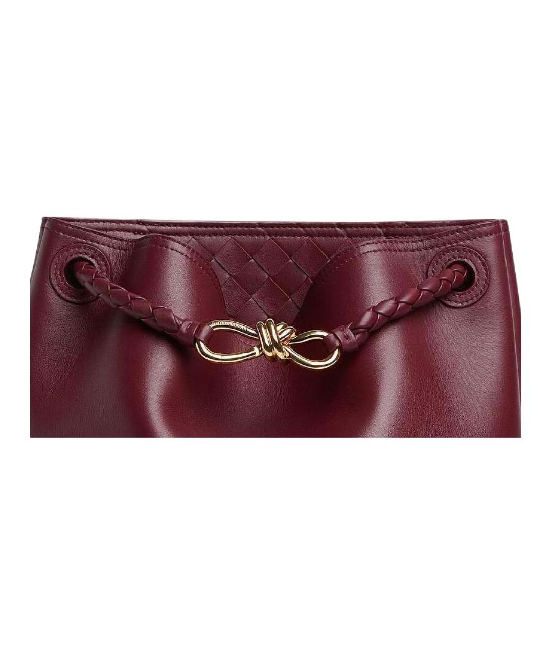 BOTTEGA VENETA Красная кожаная сумка через плечо, фото 6