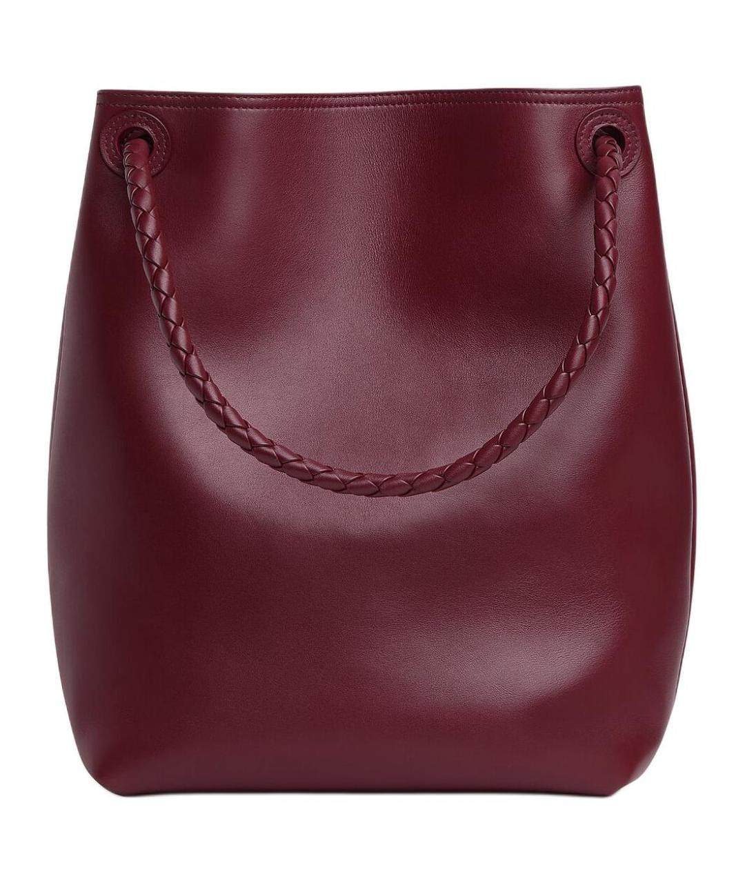 BOTTEGA VENETA Красная кожаная сумка через плечо, фото 4