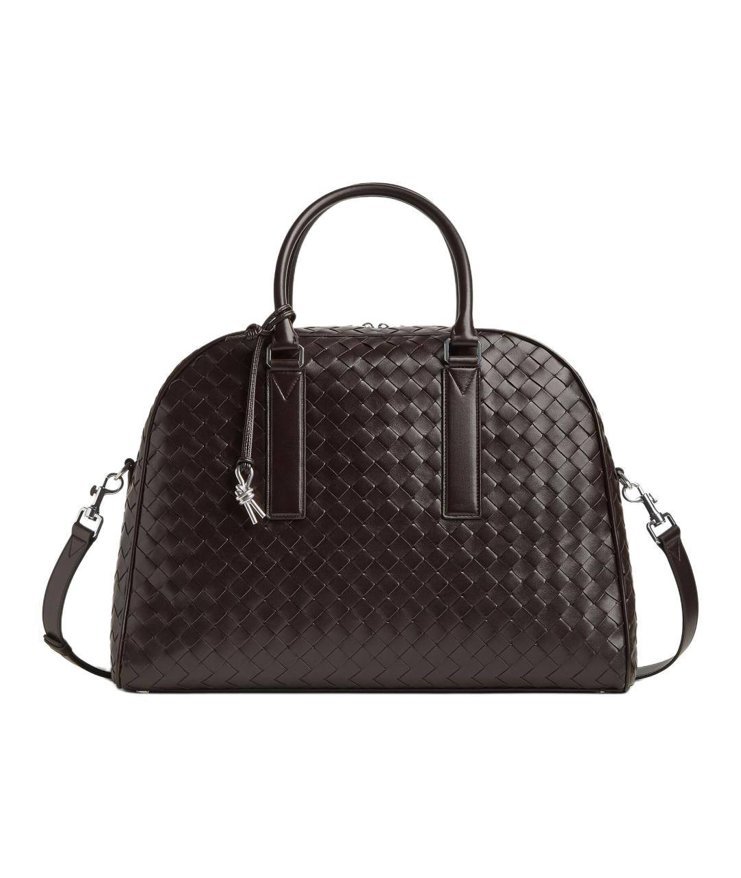 BOTTEGA VENETA Коричневая кожаная сумка на плечо, фото 1