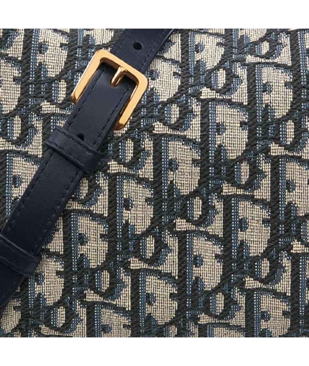 CHRISTIAN DIOR Темно-синяя сумка через плечо, фото 6