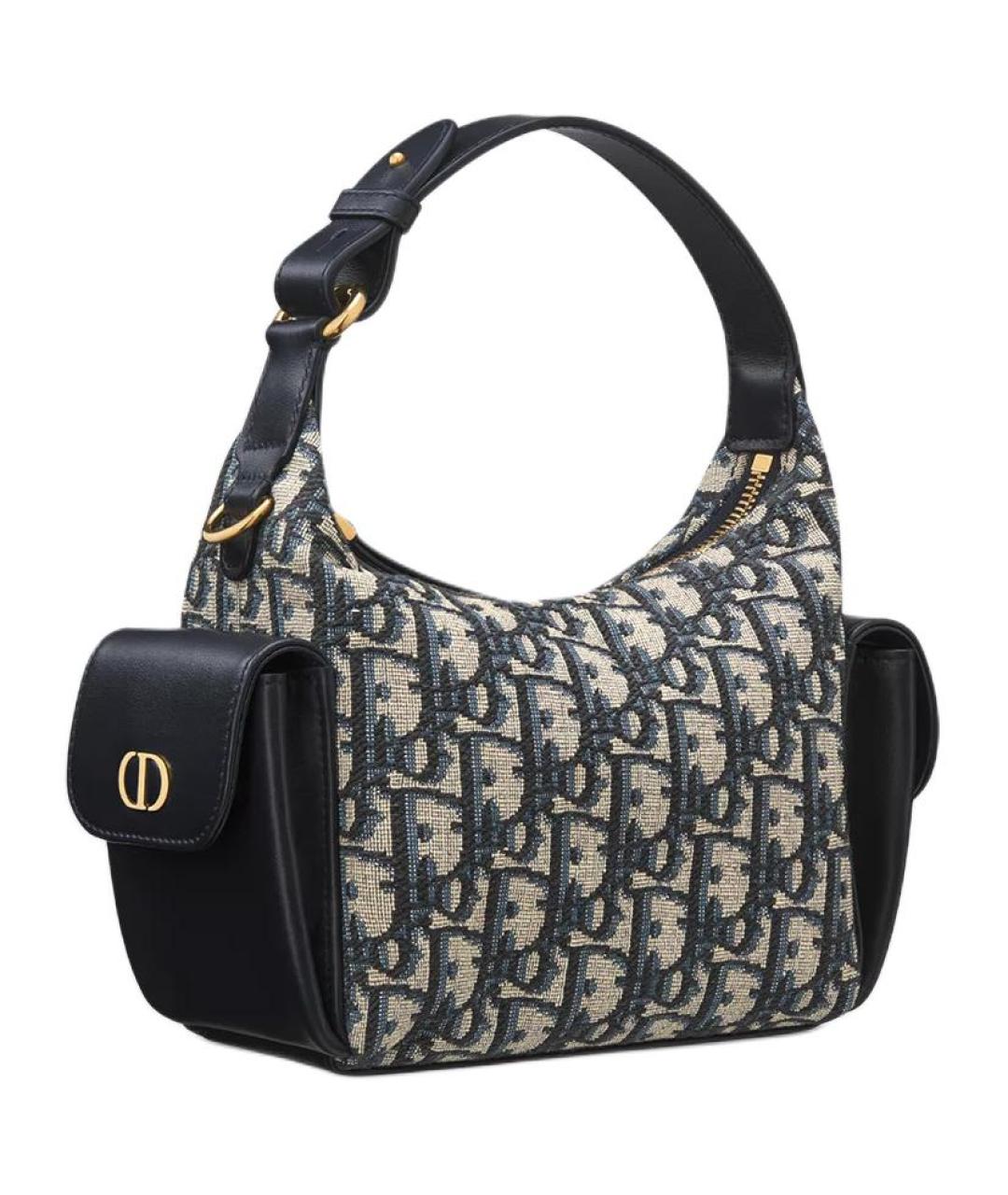 CHRISTIAN DIOR Темно-синяя сумка через плечо, фото 3