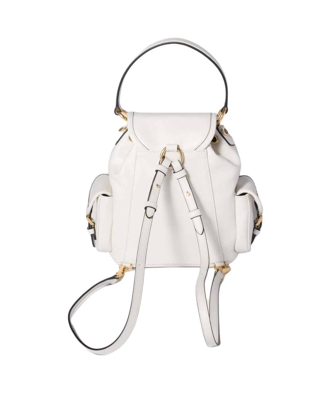 MIU MIU Белый кожаный рюкзак, фото 3