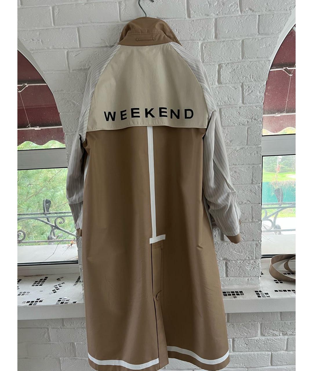 WEEKEND MAX MARA Бежевый тренч/плащ, фото 4