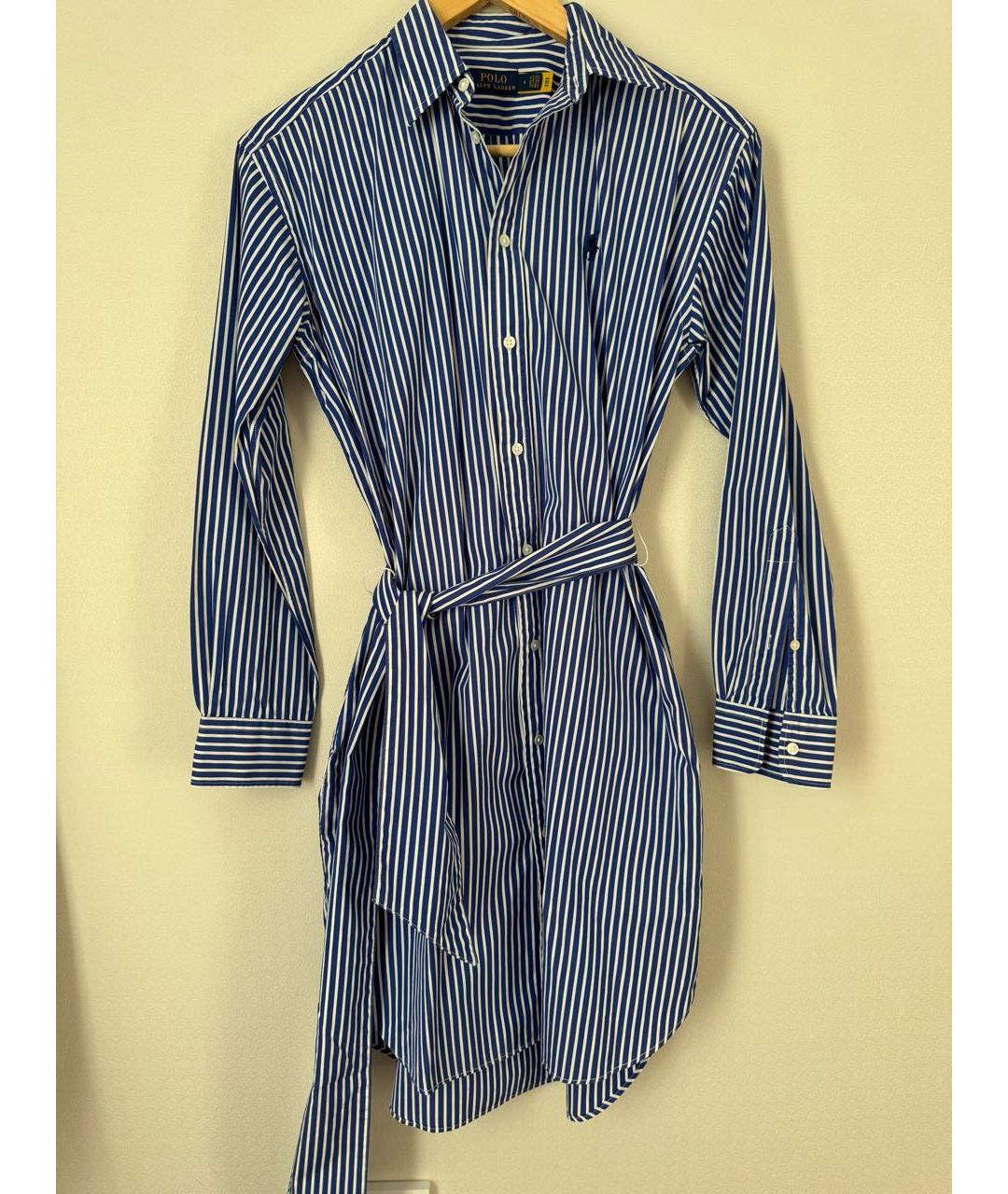 POLO RALPH LAUREN Мульти хлопковое повседневное платье, фото 9