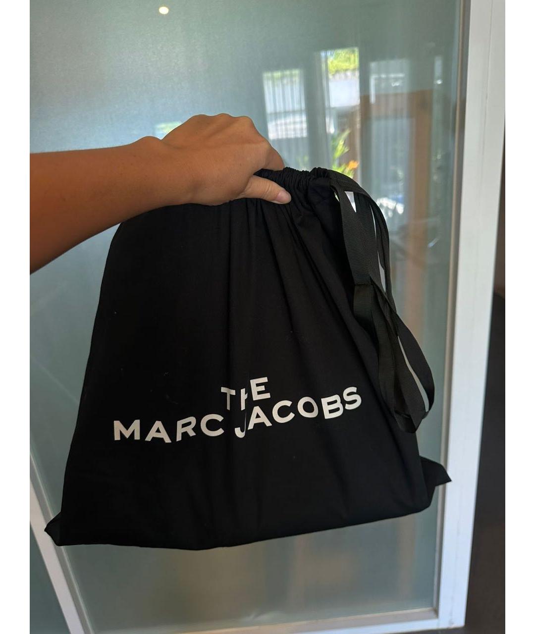 MARC JACOBS Черная кожаная сумка тоут, фото 5