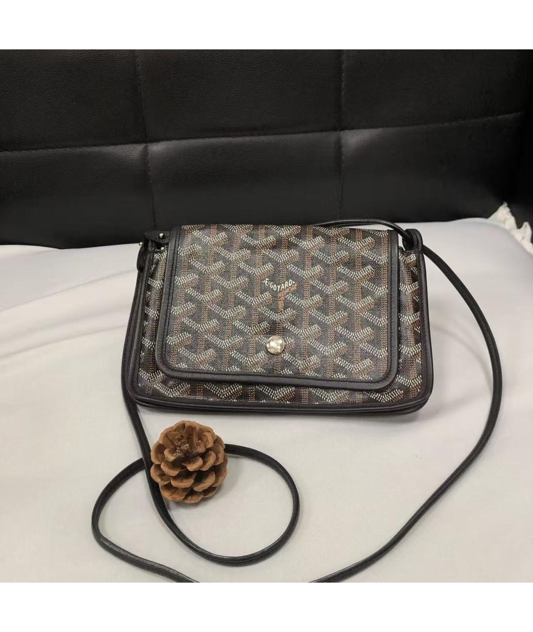 GOYARD Коричневая кожаная сумка через плечо, фото 2
