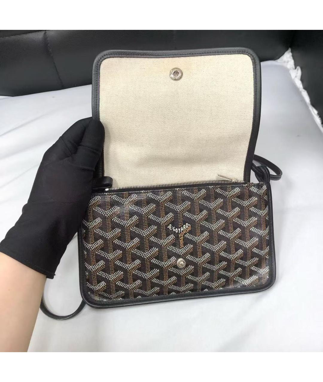 GOYARD Коричневая кожаная сумка через плечо, фото 5