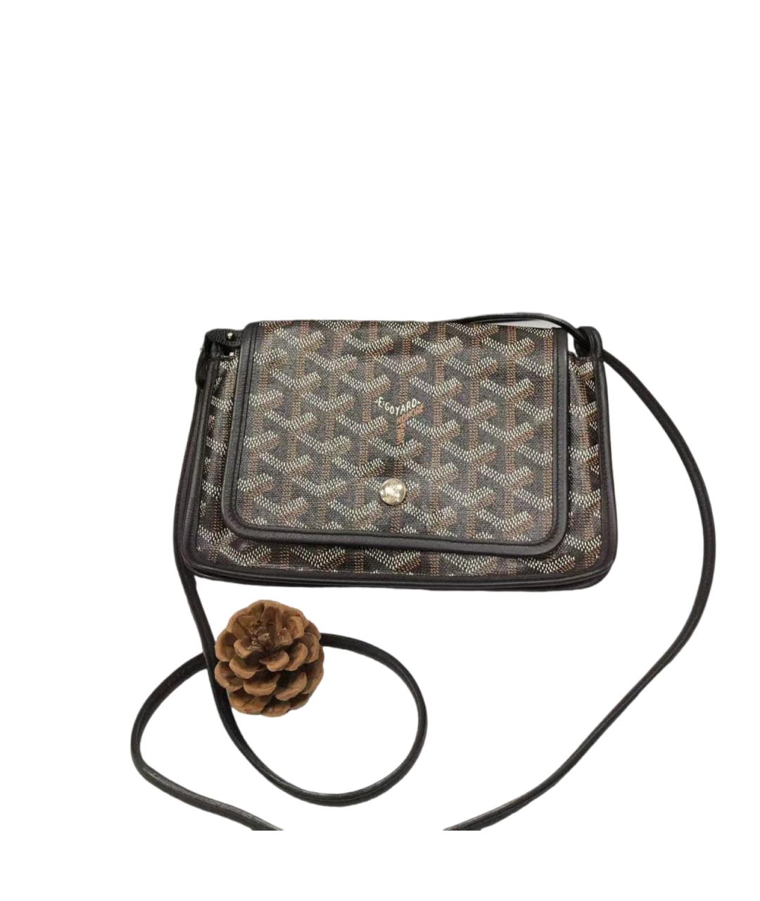 GOYARD Коричневая кожаная сумка через плечо, фото 6