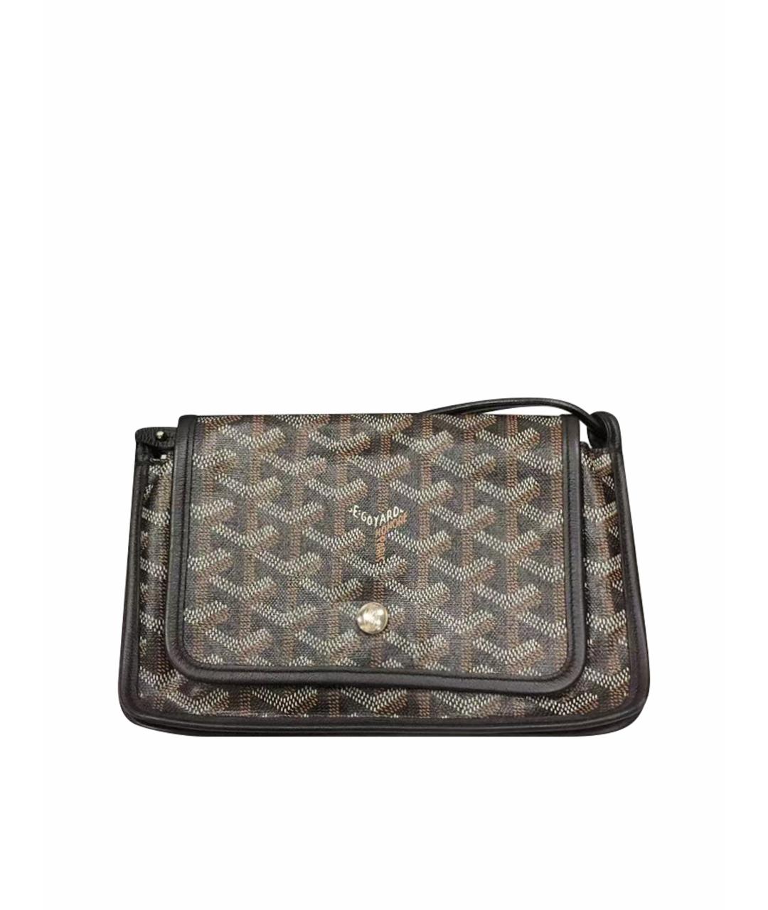 GOYARD Коричневая кожаная сумка через плечо, фото 1