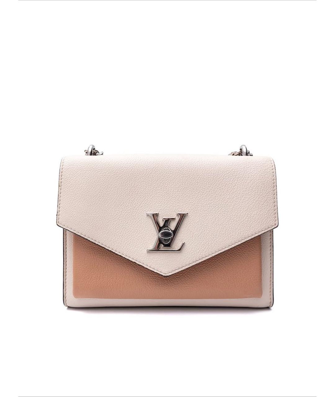 LOUIS VUITTON Бежевая кожаная сумка через плечо, фото 1