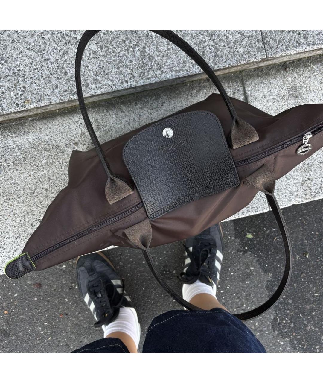 LONGCHAMP Коричневая сумка тоут, фото 5