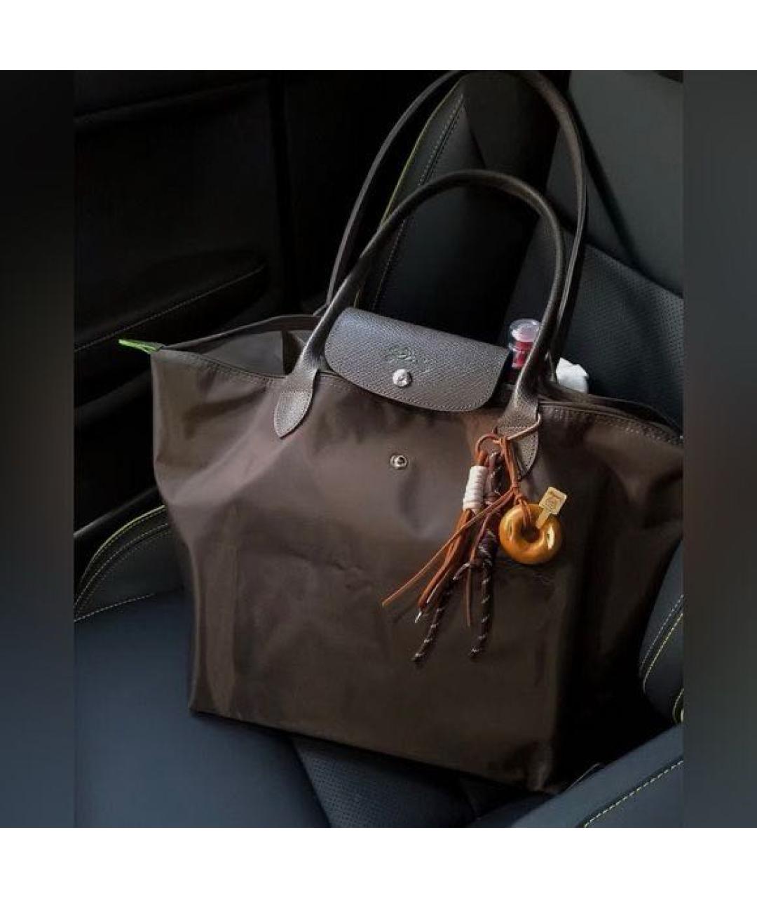 LONGCHAMP Коричневая сумка тоут, фото 6