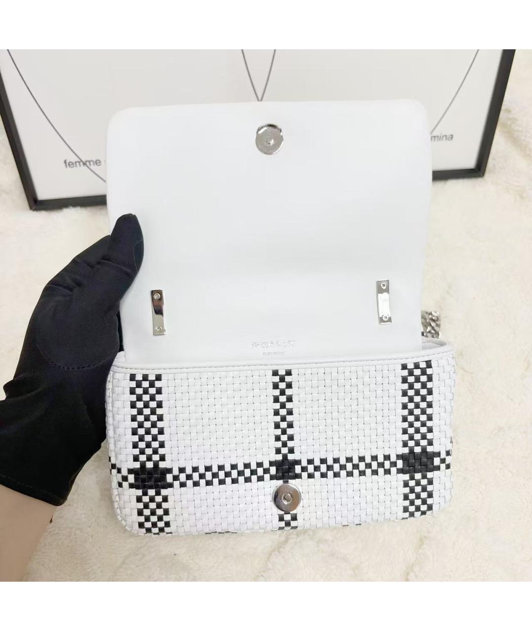 BURBERRY Белая сумка через плечо, фото 6