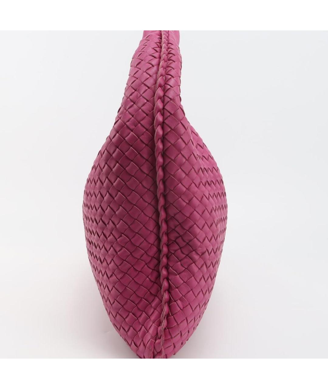BOTTEGA VENETA Розовая кожаная сумка тоут, фото 2