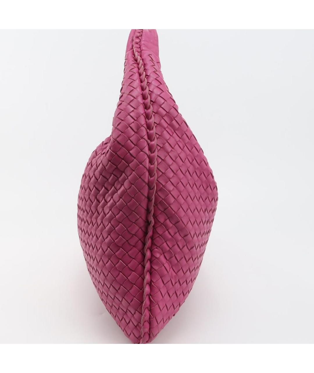 BOTTEGA VENETA Розовая кожаная сумка тоут, фото 3