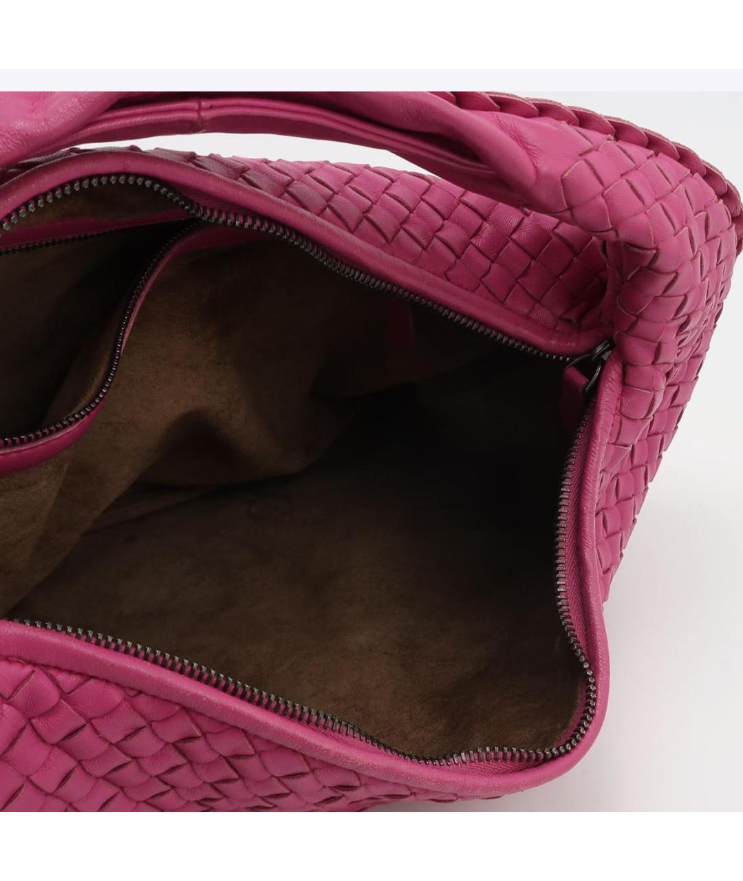 BOTTEGA VENETA Розовая кожаная сумка тоут, фото 6
