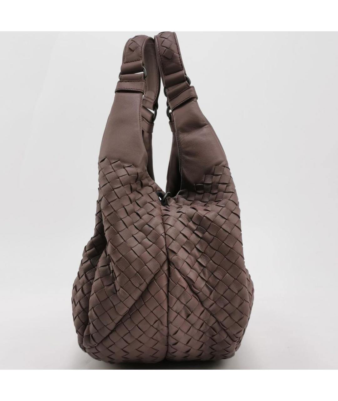 BOTTEGA VENETA Коричневая кожаная сумка тоут, фото 3