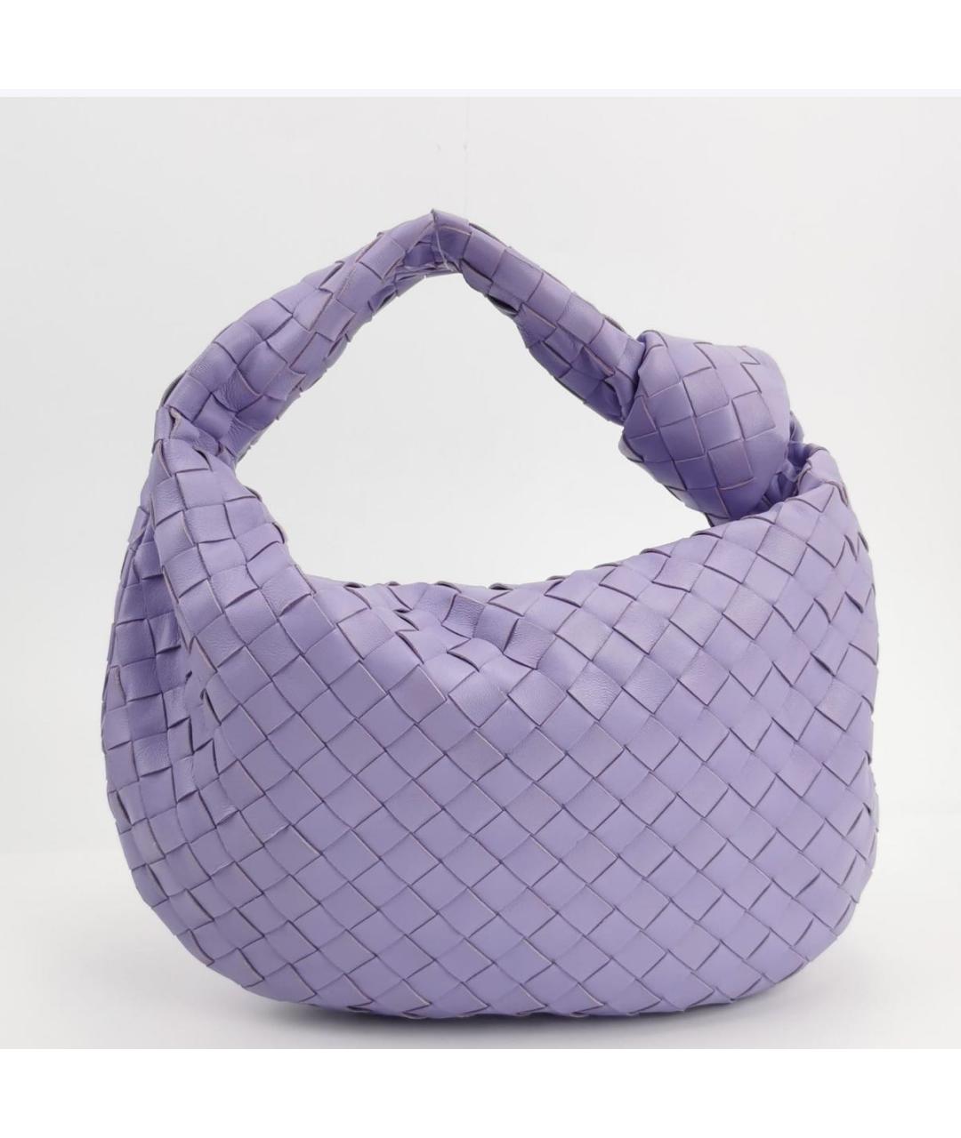 BOTTEGA VENETA Фиолетовая кожаная сумка тоут, фото 4