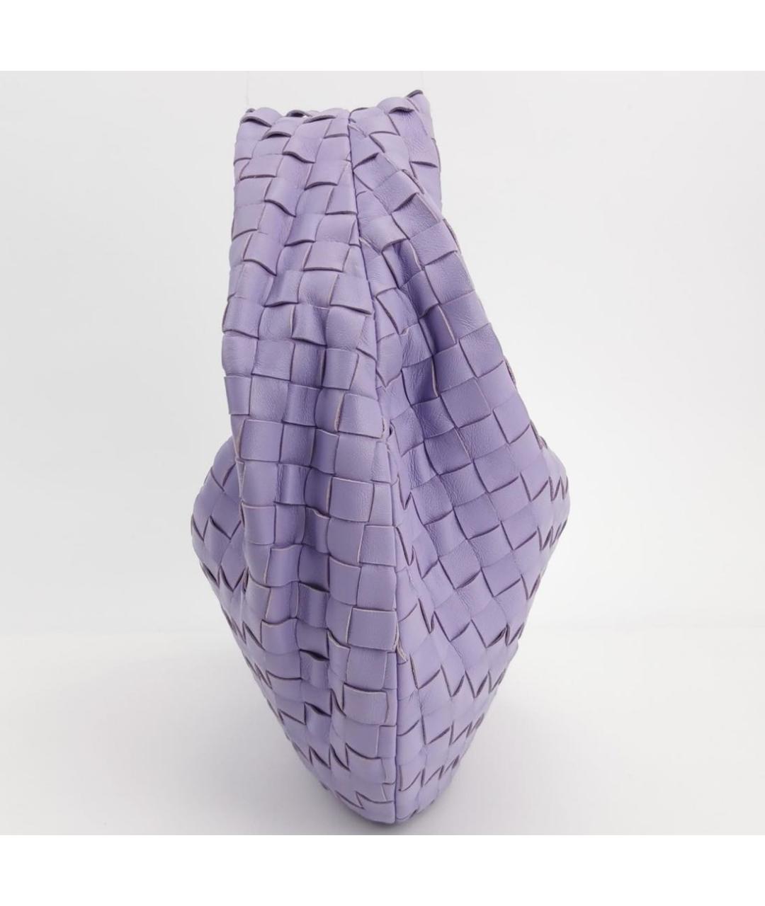 BOTTEGA VENETA Фиолетовая кожаная сумка тоут, фото 2
