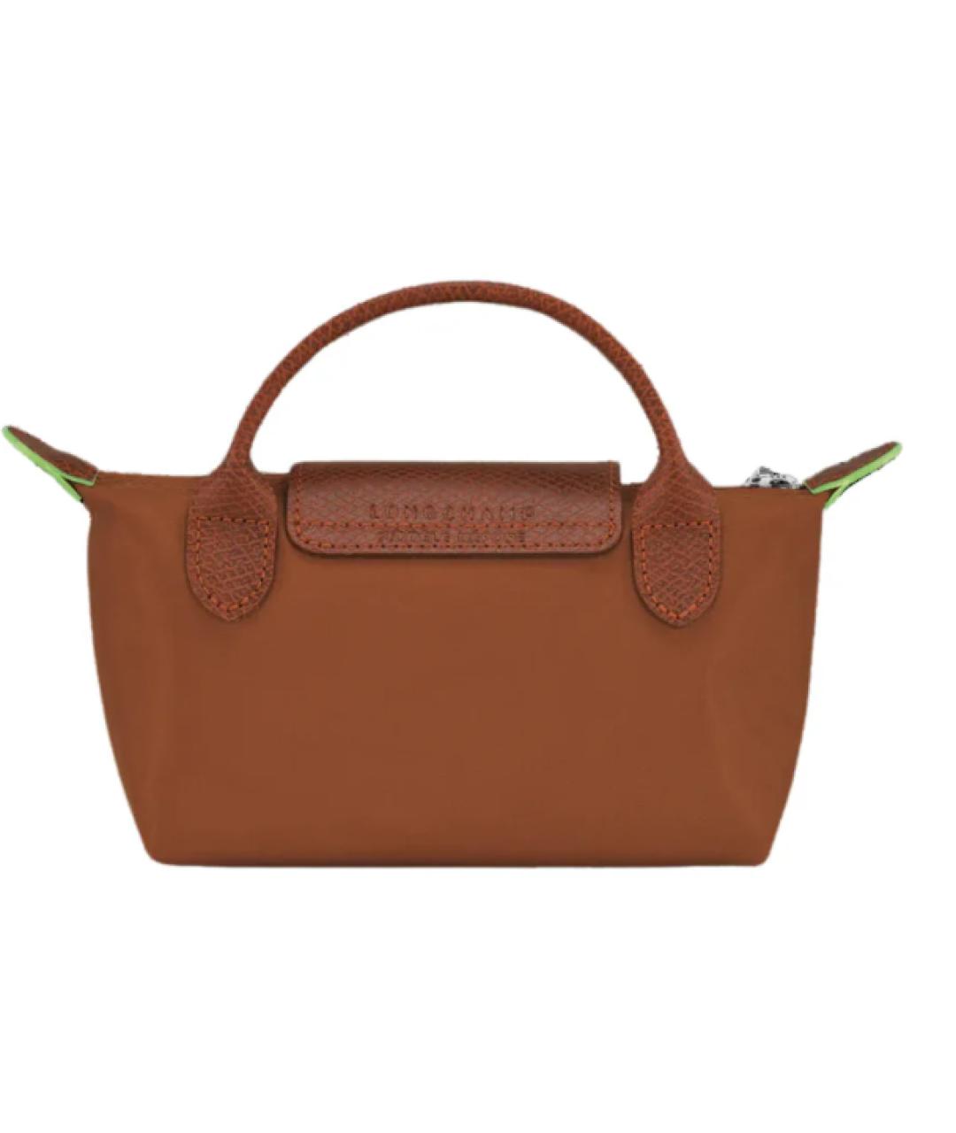 LONGCHAMP Коричневая тканевая поясная сумка, фото 3