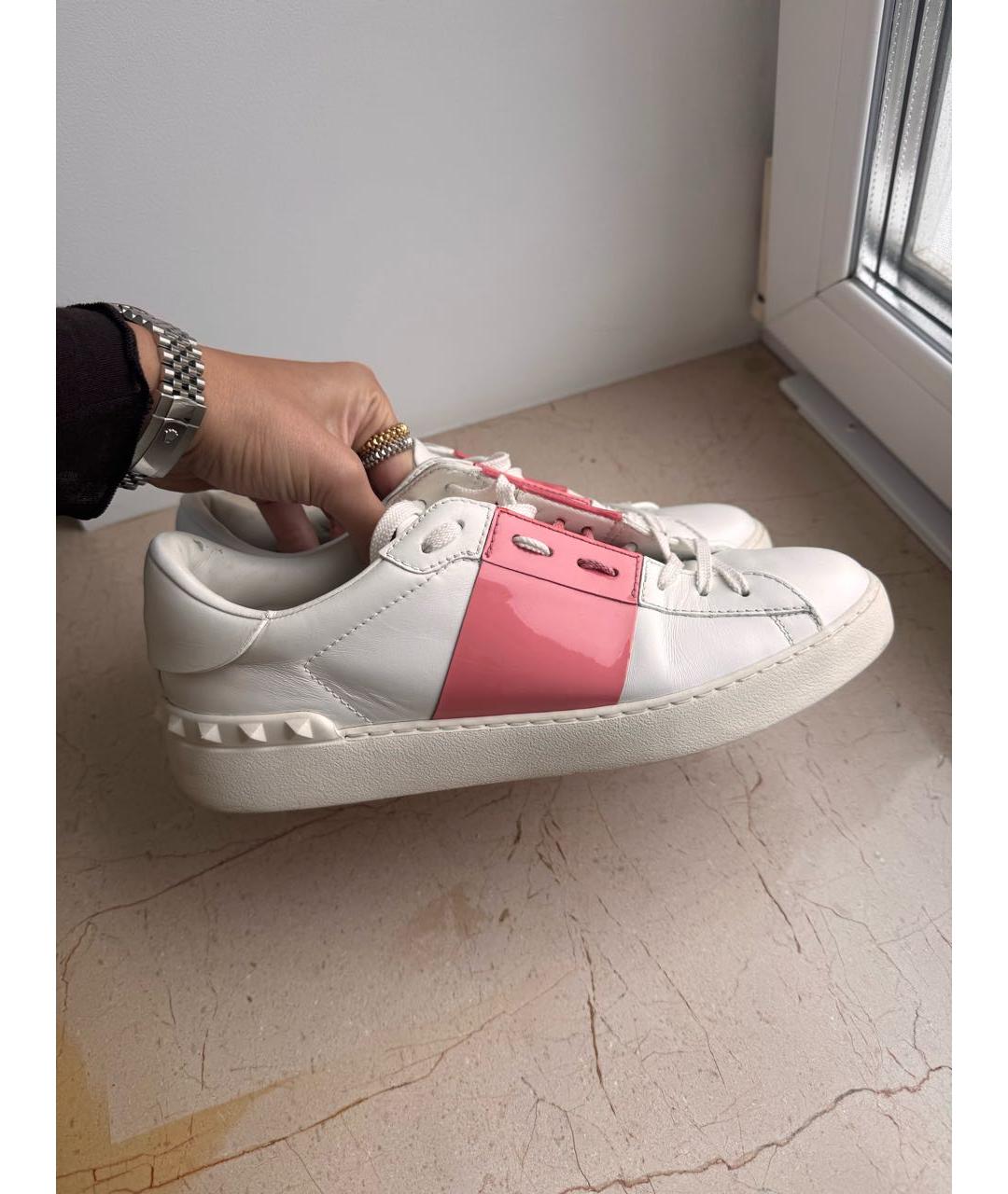 VALENTINO Белые кожаные кеды, фото 4