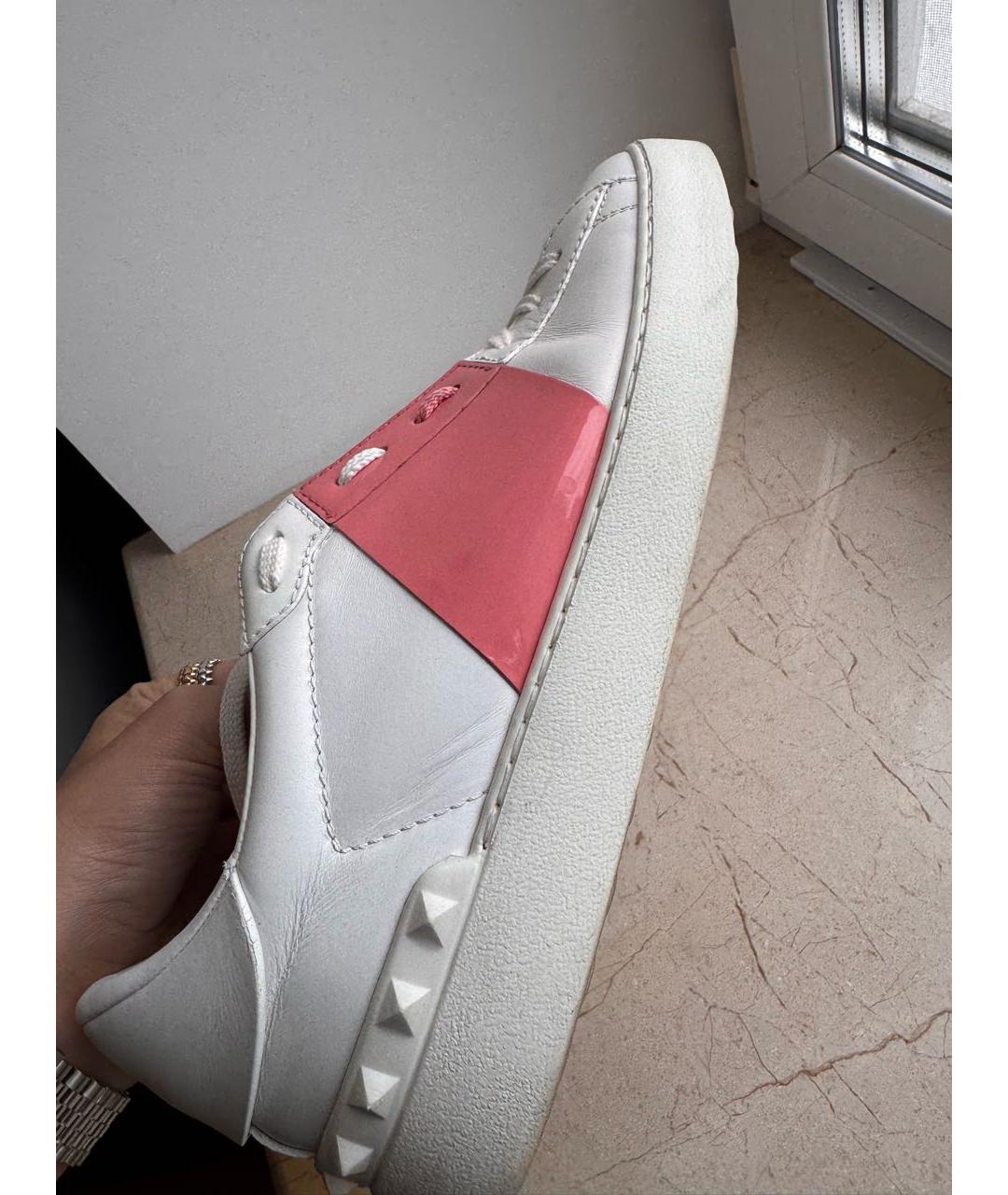 VALENTINO Белые кожаные кеды, фото 3