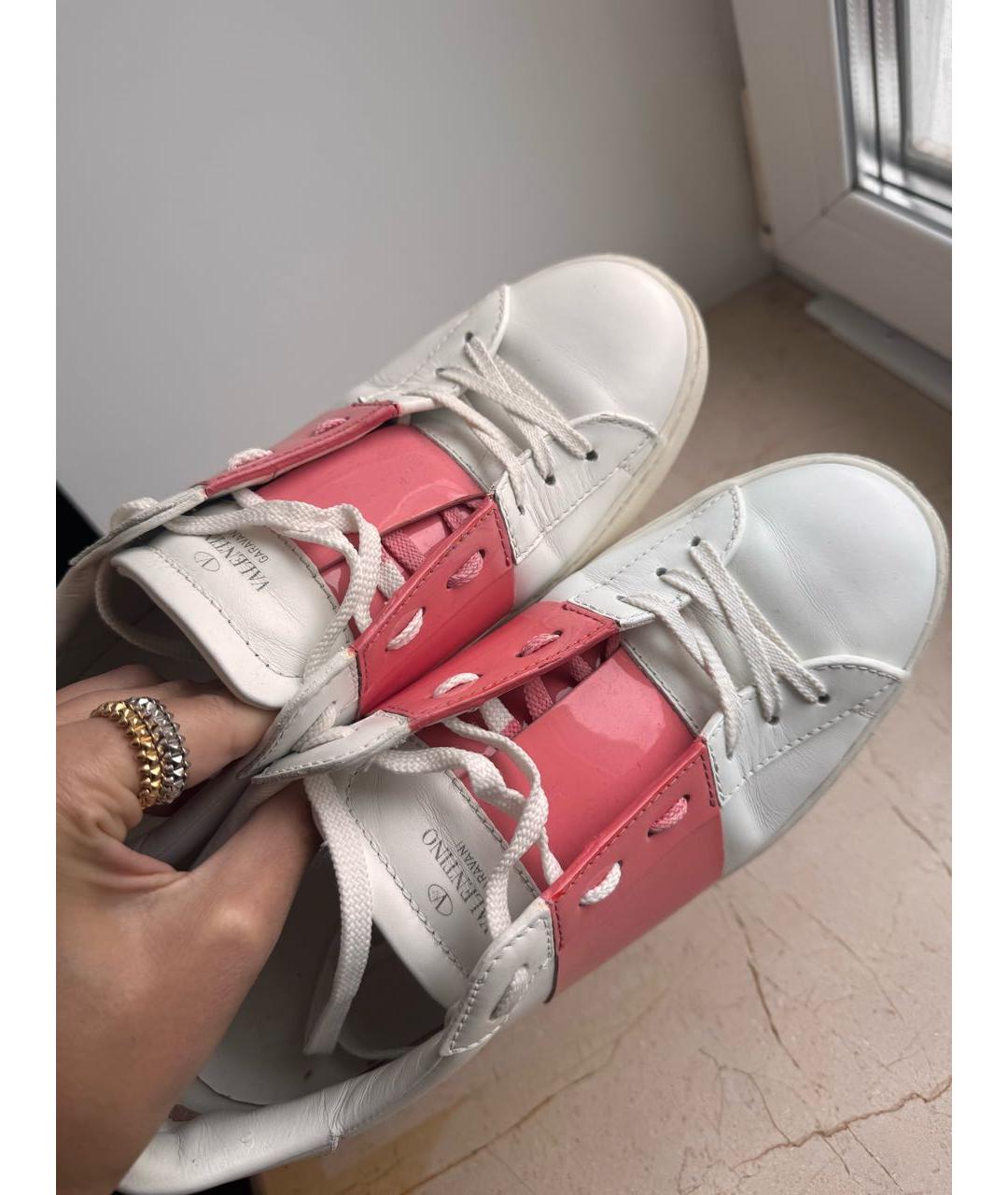 VALENTINO Белые кожаные кеды, фото 6