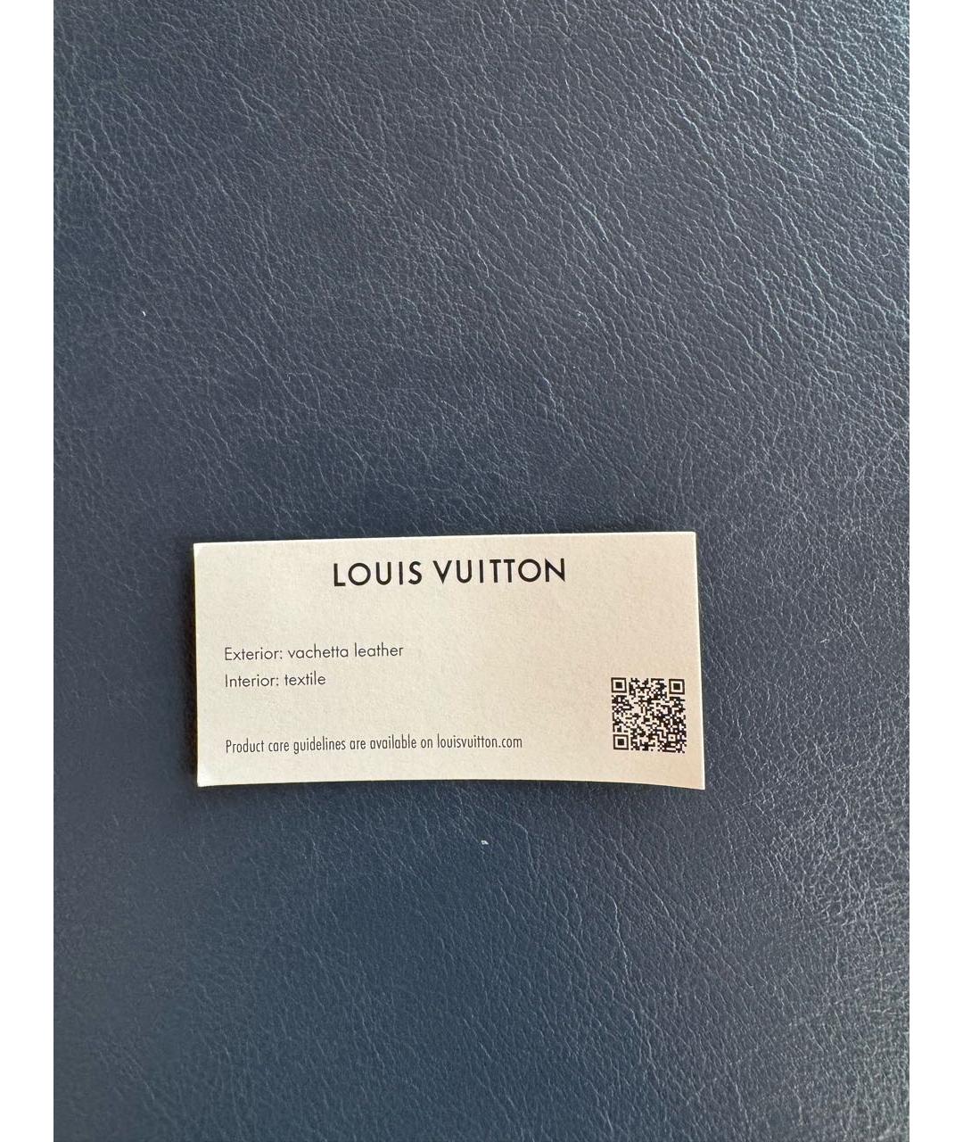 LOUIS VUITTON Антрацитовый кожаный рюкзак, фото 8